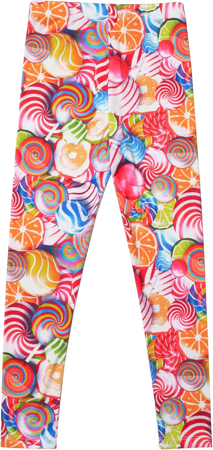 Girl Unicorn Leggings Kid Rainbow Print Legging Tights Trousers Slim Long Pants