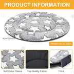 VitalCozy 4 Pcs Dog Crate Pads, Ultra Soft Warm Washable Anti-Slip Kennel Bed Mat for Pets, Reversible, Replaceable, Cozy Cage Liner for Small Medium Large Dogs and Cats(Dia 16 Inch,Gray)