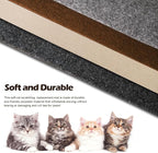 Cat Scratch Mat - 78.74"x15.74" Self-Adhesive Anti Scratching Pad for Couch, Trimmable DIY Cat Sofa Furniture Wall Cat Tower Protector, Replacement Pads for Pet Couch Protector from Claws Dark Gray