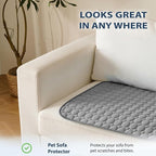 MICROCOSMOS Summer Cooling Mat & Sleeping Pad- Water Absorption Top, Materials Safe, Easy Carry, EZ Clean. Keep Cooling for Pets, Kids and Adults.(Drak Grey, 36" x24")