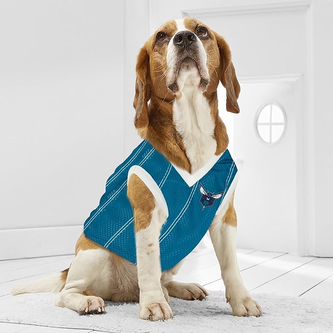 Pets First NBA Charlotte Hornets Dog Jersey, Large - Tank Top Basketball Pet Jersey