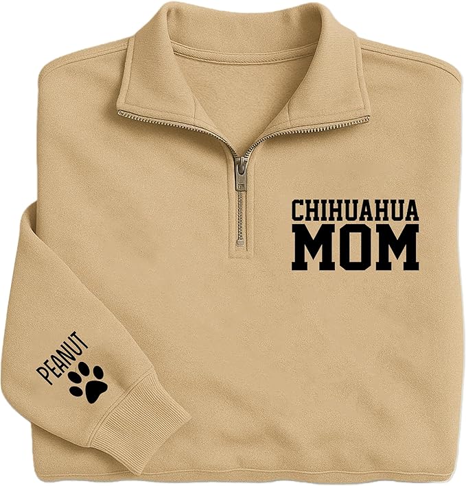 UrbanNEST Custom Dog Mom Sweatshirt, Cute & Cozy Gift for Dog Lovers, Perfect for Pet Moms