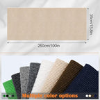Cat Scratch Furniture Protector - 100" x 13.8" Trimmable Self-Adhesive Cats Claws Scratch Pads, DIY Cat Climbing Couch Protector for Scratch Post Cat Tree Replacement Indoor (Khaki)