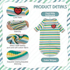 DENTRUN Hairless Cats Shirt Breathable Cat Daily Wear Clothes Stripe Vest Adorable Pajamas Jumpsuit Soft & Skin-Friendly