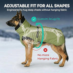 Dog Winter Coat, Warm Puffer Jacket with Fur-Safe Buckle & Leash Hole for Cold Weather, Water-Repellent Snow Vest, Breathable Thermal Apparel for Hiking & Active Dogs (Green, Small)