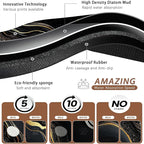 Marble Pet Feeding Mat,Black Gold Flowing Marble Absorbent Quick-Dry Cat Dog Food and Water Bowl Mats,Non-Slip Rubber Backing Mat,Cat Dog Accessories Supplies 12"x20"