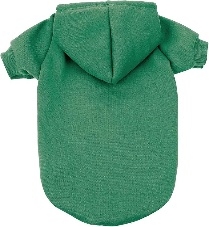 Green Dog Hoodie, Dog Clothes for Medium Dogs, Fleece Pet Sweater