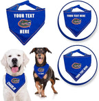 NCAA Florida Gators Personalized Tie Bandana for Dogs & Cats, Size Large/X-Large. Custom Dog Bandana Scarf Bib for Pet Cat Dog. The Ultimate Game-Day & Party Customizable Bandana