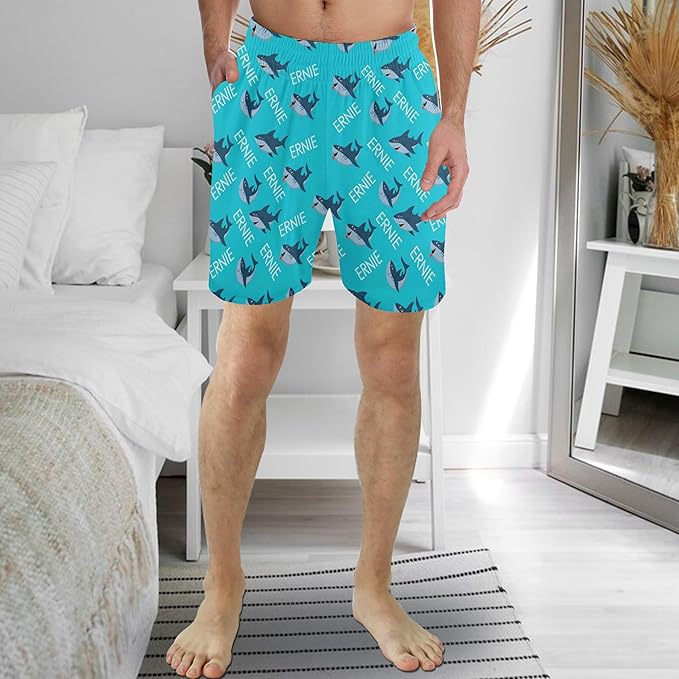 Custom Pajama Pants for Men, Personalized PJ Pants with Photos, Custom Mens Pajama Shorts, Gifts for Dad Husband