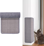 Natural Sisal Cat Scratcher Mat, Wall Scratcher Carpet, Cat Climbing Wall, Large Tall Scratching Post, Sofa Protector, Scratching Mat Pad for Indoor Cats (Gray, 39.3" Lx15.7 W, 1PC)