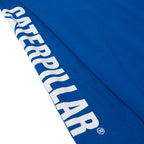 Caterpillar Trademark Banner Long Sleeve Tee Shirts for Men with Center Back Neck Wire Management Loop and Cat Workwear Logo