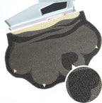 Cute Cat Litter Mat 24”x16”, Litter Box Mat, Litter Trapping Mat, Soft on Kitty Paws, Easy Clean, Anti Slip, Pet Accessories, Door Floor mats - TigerSpot Blackpaw