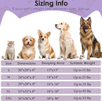 Hoewina Dog & Cat Bed, 20in Cat Beds for Indoor Cats, Calming Donut Bed for Puppy and Kitten, Washable Round Fluffy Pet Bed for Small Medium Dogs and Cats (Purple)