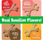 Chew’ems X Bone Dog Chew – Long-Lasting Salmon Flavor Treats for Aggressive Chewers – Rawhide-Free, Durable Dental Chews – Large Size