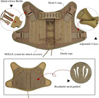 Tactical Dog Training Harness Outdoor Working Vest Adjustable Military MOLLE Dog Vest Harness with Rubber Handle