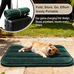 Dog Crate Pad, Ultra Soft & Anti-Slip Kennel Mat, Secure Fit for Metal Crates & Dog Cages, Washable Cozy Bed for Small Medium Large Dogs (Green, M(28"*16"*1.5"))