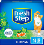Fresh Step Clumping Litter With Febreze Freshness Gain Original Scent, Low-Dust Formula With Ammonia Block Technology, 14 lb. Box