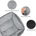 INVENHO XX-Large Dog Bed Rectangle Washable Orthopedic Soft Calming Sleeping Durable Pet Cuddler with Anti-Slip Bottom