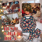Artsadd Personalized Pajamas with Faces for Women Men Custom Christmas Pajamas Gifts for Family Couple, Funny Photo Pjs