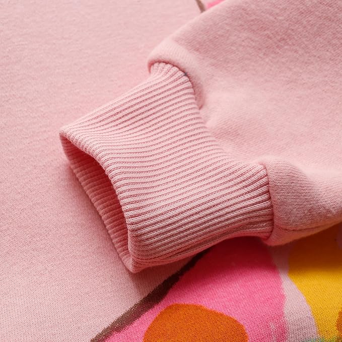 RETSUGO Toddler Baby Girls Sweatshirts Casual Pullover Crewneck Winter Long Sleeve Tops Shirts Clothes 3T-8T