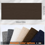 Cat Sofa Scratch Furniture Protector - 100" x 15.8" Trimmable Self-Adhesive Cats Claws Scratch Pads, Cat DIY Climbing Couch Protector for Scratch Post Cat Tree Shelves Wall Indoor (Brown)
