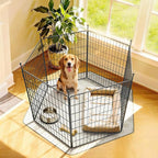 FXW MiniPaws Unleashed Dog Playpen, Expandable & Portable Design for Yard, RV Camping and Indoor Use, for Small and Medium Dogs, 32-inch 6 Panels
