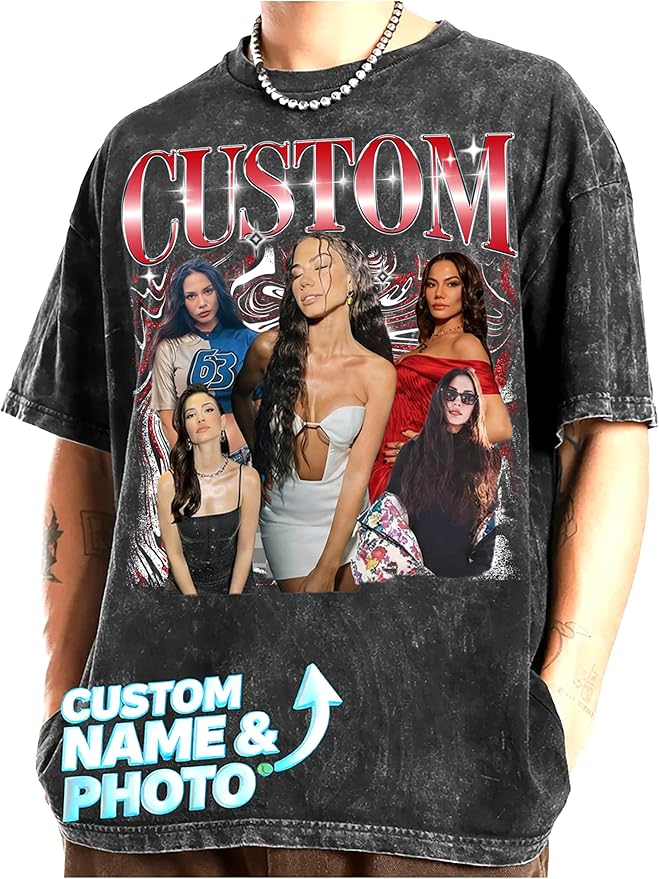 NAZENTI Custom Valentine Shirt Gifts for Boyfriend, Customized Bootleg Rap Tee