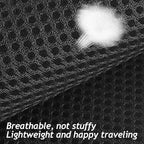 shudyear Summer cat Chest Harness and Leash, Anti-Escape Adjustable Soft mesh cat Leash and Chest Harness Set for All Types of Cats cat Vests (Size M,Black)