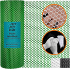 Pet & Garden Safeguard - 15.7IN x 32.8FT Roll - Green Plastic Netting, Multi-Use Decorative Fencing for Poultry, Dogs, Rabbits,Chicken and Snake Barrier