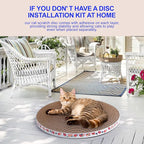 Round Cat Scratcher Pad 10 inch Diameter 3/5 inch Thickness Scratch Replacement Refill Scratching Board Cat scratchers for Indoor Cats (2 Pc)