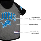 Pets First NFL Detroit Lions Hoodie for Dogs & Cats. | NFL Football Licensed Dog Hoody Tee Shirt, Small | Sports Hoody T-Shirt for Pets | Licensed Sporty Dog Shirt