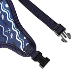 Mile High Life Step in Dog Harness for Small Dogs No Pull, Easy Get on Air Mesh Vest Harness, Adjustable Easy Closures Both Neck and Chest (Blue, L Chest 21.6"-43.2")