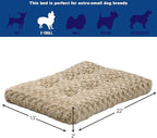 MidWest Homes for Pets XS QuietTime Deluxe Mocha Ombré Swirl Plush Pet Bed, Machine Washable, Non-Skid Bottom, Soft Crate Mat for 22-inch Crates