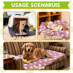 6 Pcs Dog Blanket Super Soft Pet Puppy Blankets Calming Dog Blankets for Small, Medium Large Dogs Warm Sleep Mat Washable Dog Blanket for Puppy Cat (36"×24")