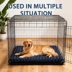 Dog Beds Crate Pad, Dog Bed Mat for Large Dogs Sleeping, Soft, Durable, Washable & Anti-Slip Crate Pads, Reversible Kennel Mat L(35”*23“*1.5”)