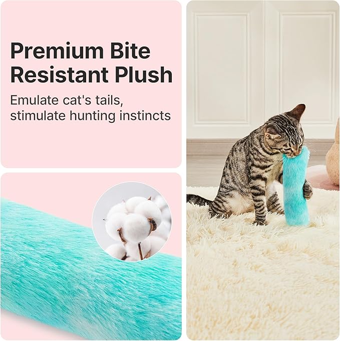 Potaroma Cat Toys Pillows, 3 Pcs, Soft and Durable Cat Crinkle Sound with Catnip Inside, Interactive Indoor Kitten Kicker, Promotes Kitty Exercise