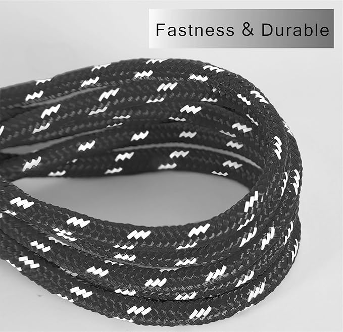 Reflective Cat Leash -50FT Cat Cable Out Escape Proof Walking Leads Yard Long Durable Safe Leash Traning Play Outdoor for Puppies/Kittens/Small Animals(Black)