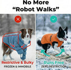 Dog Winter Coat, Warm Puffer Jacket with Fur-Safe Buckle & Leash Hole for Cold Weather, Water-Repellent Snow Vest, Breathable Thermal Apparel for Hiking & Active Dogs (Aurantium, X-Small)