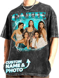 NAZENTI Custom Valentine Shirt Gifts for Boyfriend, Customized Bootleg Rap Tee