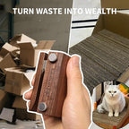 Cardboard Cutter for Cat Scratchers,Wooden cat Cardboard Cutter，Box Cutter for cat Scratcher,DIY Cat Scratchers Strip Tool
