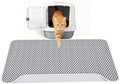 Upgraded Cat Litter Mat, Pet Feeding Mat, Detachable Dual Layer Litter Trapper Pad, Easy Clean Washable Quick Emptying, Water Urine Proof, Non-Slip Soft on Kitty Paws, 23.6 x 17.7 Large Big