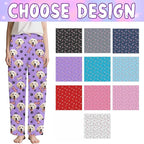 Custom Couple Pajama Pants Sock with Funny Face, Personalized PJ Anniversary Birthday Women Men Pants