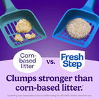 Fresh Step Simply Unscented Clumping Litter, Fresh Step Unscented Cat Litter With Activated Charcoal Technology, 14 lb. Box