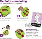 Catstages Nina Ottosson Buggin' Out Puzzle & Play – Interactive Cat Puzzle Feeder for Indoor Cats, 16 Hidden Treat Compartments, Slow Feeder, Durable & Easy-Clean, 13in x 9.5in