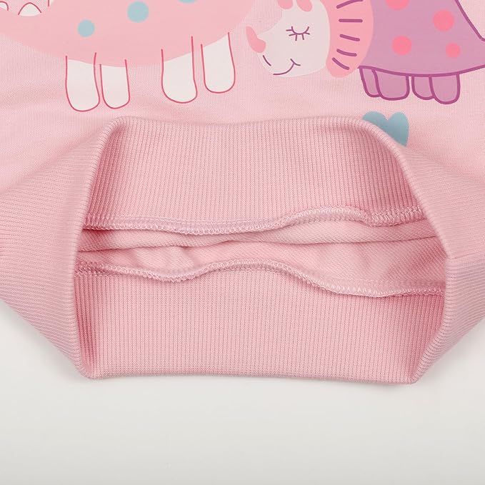 RETSUGO Toddler Baby Girls Sweatshirts Casual Pullover Crewneck Winter Long Sleeve Tops Shirts Clothes 3T-8T