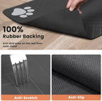 Pet Feeding Mat-Absorbent Pet Placemat for Food and Water Bowl, with Waterproof Rubber Backing, Quick Dry Water Dispenser Mat for Dog and Cat (24"x16", Coffee)