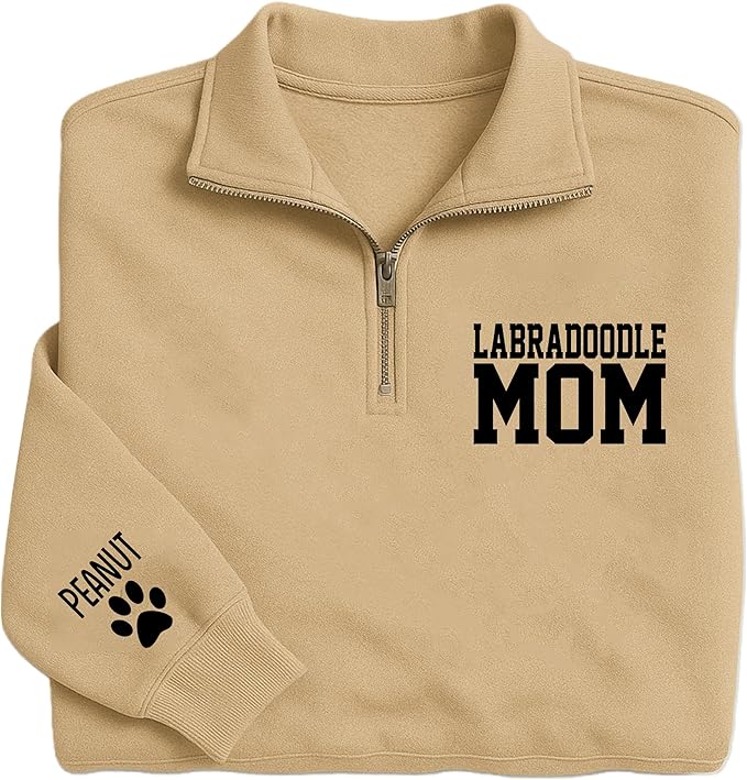 UrbanNEST Custom Dog Mom Sweatshirt, Cute & Cozy Gift for Dog Lovers, Perfect for Pet Moms