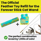 Feather Toys Replacements (9 Pc) - Cat Toys & Kitten Toys for Indoor Kittens, Set of Replacement Feather Attachments Extra Small and Durable, for Cat Wands, Natural and Safe, Cat Lures