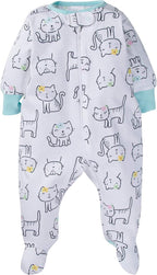 Onesies Brand Baby Girls' 4-pack Sleep 'N Play Footies Multi Pack