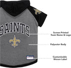 Pets First NFL New Orleans Saints Hoodie for Dogs & Cats. | NFL Football Licensed Dog Hoody Tee Shirt, Medium | Sports Hoody T-Shirt for Pets | Licensed Sporty Dog Shirt